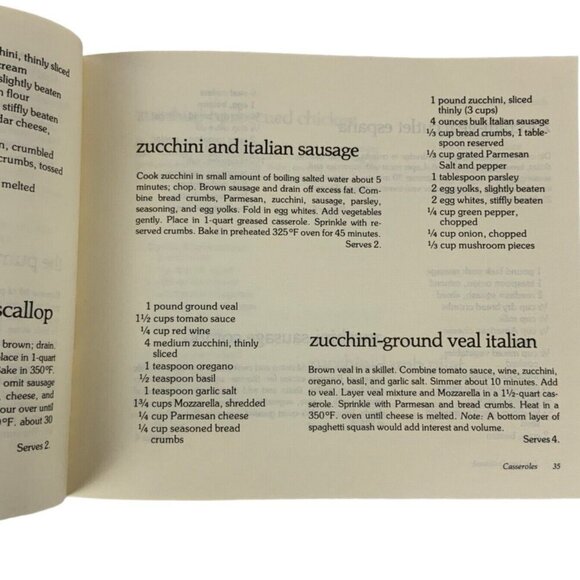 Garden Ways Zucchini Cookbook Paperback 1977 By Nancy Ralston & Marynor Jordan - Picture 7 of 11